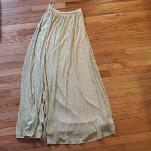 Lulu's Gold Formal Skirt